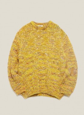  Pull Granny Space Dyed Jaune Multicolore | Homme YMC