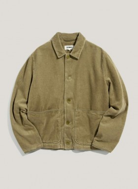  Veste en velours côtelé Groundhog olive | Homme YMC