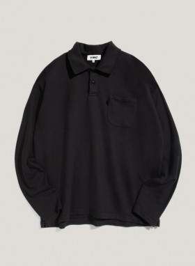  Polo Ivy à manches longues noir | Homme YMC