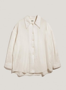  Chemise Lena Doublecloth en coton blanc | Femme YMC