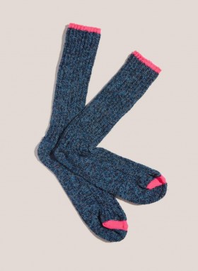  Chaussettes en coton recyclé Royalties Tobias Outremer | YMC pour hommes