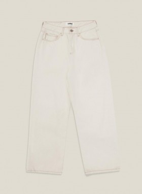 Jean en coton biologique Silver à lisière écru | Femme YMC