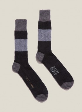  Chaussettes de sport en laine mohair noires | YMC pour femmes