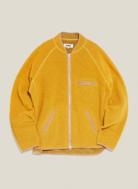  Veste polaire recyclée Trippe jaune | Homme YMC