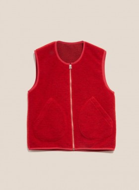  Gilet en polaire recyclée Utah rouge | YMC pour femmes