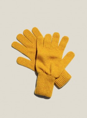 Gants en laine pour femmes, jaune chiné | YMC pour femmes