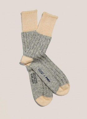  Chaussettes de travail en coton torsadé noir | YMC pour femmes