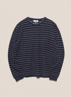  Sweat-shirt X bleu marine écru | Homme YMC
